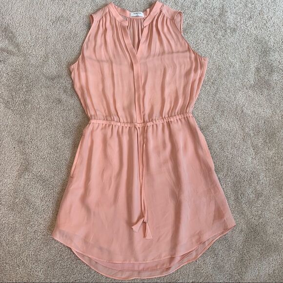 𝅺ARITZIA Babaton Benedict silk dress blush pink Sz M🔥 - Picture 10 of 15